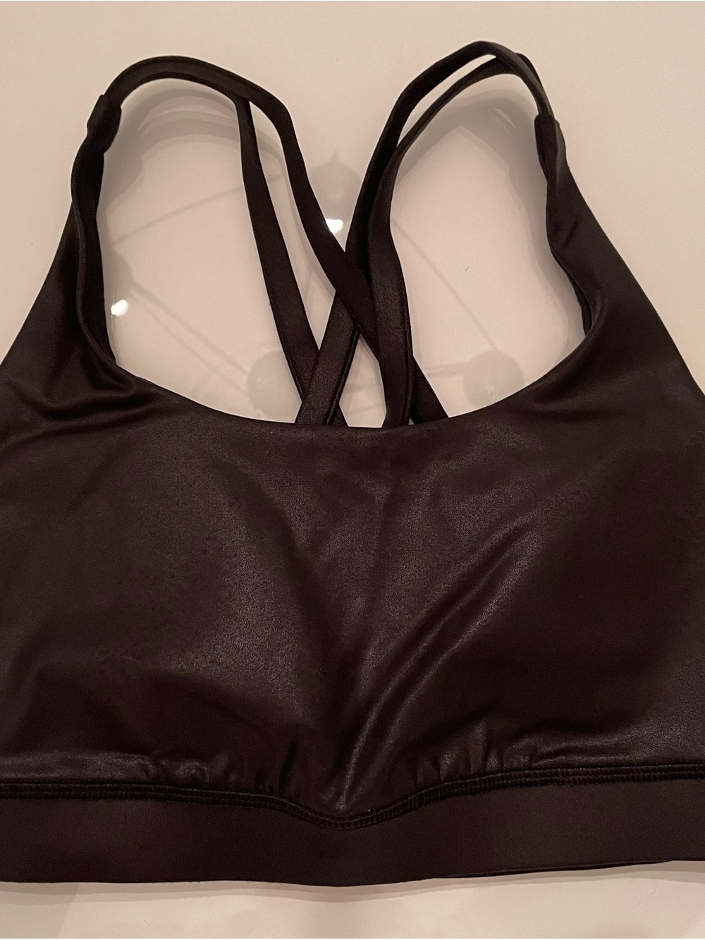 lululemon athletica Black Strappy Crossover Sports Bra